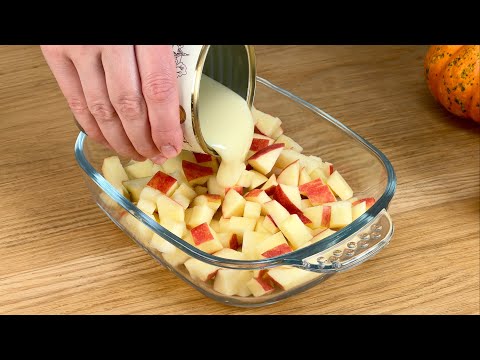 Видео: Вы когда-нибудь поливали яблоки сгущенным молоком? Вы обязательно должны это попробовать!