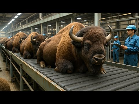 Видео: Миллионы Бизонов Выращивают Ради Самой Дорогой Говядины В Мире — Как Её Производят