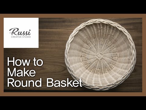 Видео: [Ротанг Craft основной step 1~6] step.2 : Как сделать круглую корзину