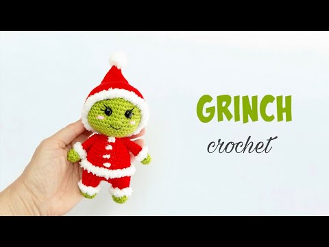 Видео: 💚❤️Как связать Гринча в костюме Санты крючком ! #crochet #amigurumi