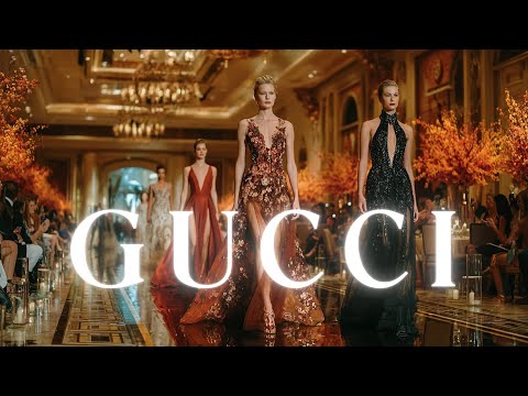 Видео: Glamorous Catwalk Music & Elegant Fashion Show | Модели на роскошном подиуме в стиле GUCCI