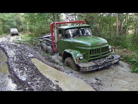 Видео: ЗИЛ 131 vs УАЗ по бездорожью!!!