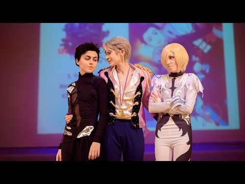 Видео: Yuri !!! On ice \ Юри на льду cosplay Vicror Nikiforov x Yuri Plisetsky x Yuri Katsuki