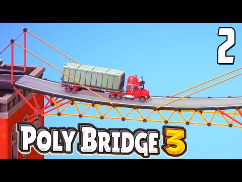 Видео: Езда по небоскребам! 😮 | Poly Bridge 3 | Часть 2