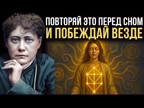 Видео: Повторяйте ЭТО 60 секунд перед сном — и ПОБЕЖДАЙТЕ всегда — Елена Блаватская