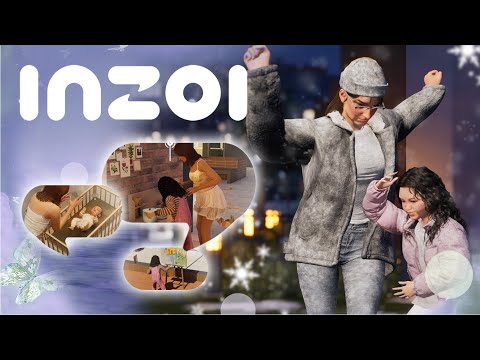 Видео: Играем в inZOI: Зима, карманный рынок и второй ребенок #7
