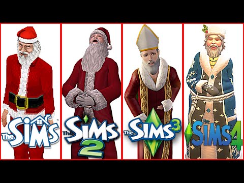 Видео: РОЖДЕСТВО В THE SIMS! Эволюция,сравнение всех 4 частей! #sims #рождество #зима  #новыйгод #сравнение