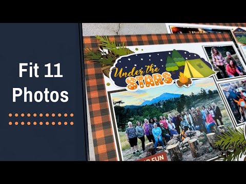 Видео: Фольгированная бумага для оформления альбома для кемпинга?!