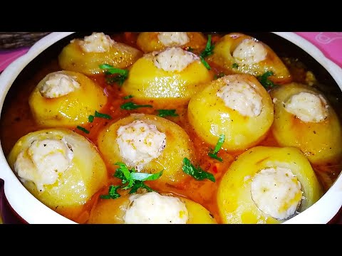 Видео: Картошка Фаршированная.Невероятная Вкуснятина Картошка с Мясом.