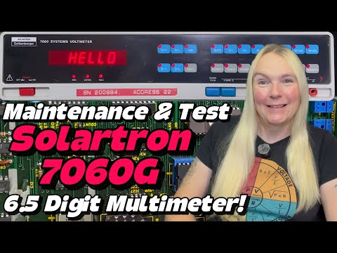 Видео: Solartron 7060G 6,5-разрядный настольный мультиметр — техническое обслуживание и тестирование!