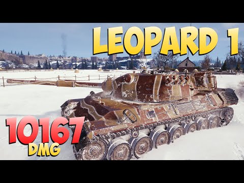 Видео: Leopard 1 - 6 Kills 10.1K DMG - Жесткий! - Мир Танков