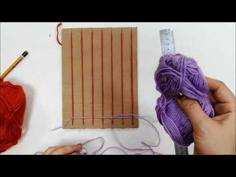 Видео: Ткачество на картонке