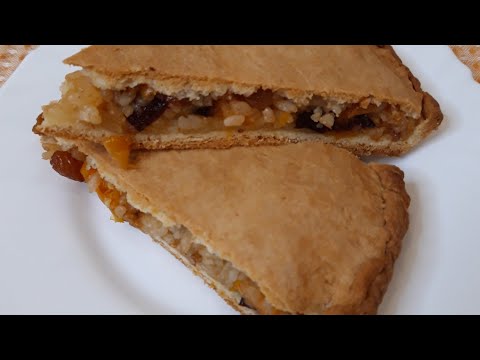 Видео: Сладкий пирог с  курагой, черносливом и изюмом// Татарский пирог// Песочное тесто// Рецепт//