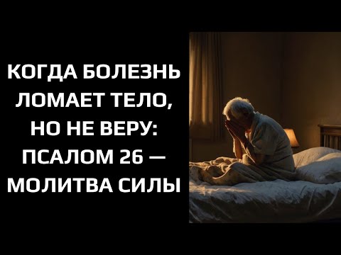 Видео: КОГДА БОЛЕЗНЬ ЛОМАЕТ ТЕЛО, НО НЕ ВЕРУ: ПСАЛОМ 26 — МОЛИТВА СИЛЫ