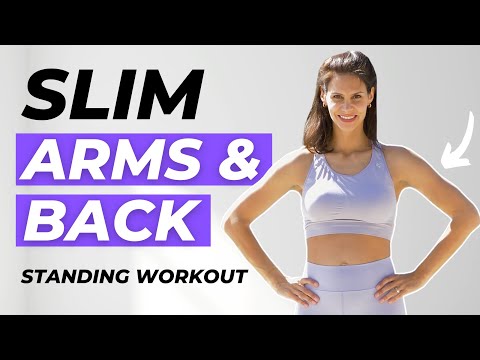 Видео: 10-минутная тренировка для стройных рук и спины. Стоя без оборудования.