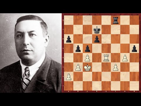 Видео: Акиба Рубинштейн ОБЫГРАЛ НА РОВНОМ МЕСТЕ сильного соперника! Шахматы