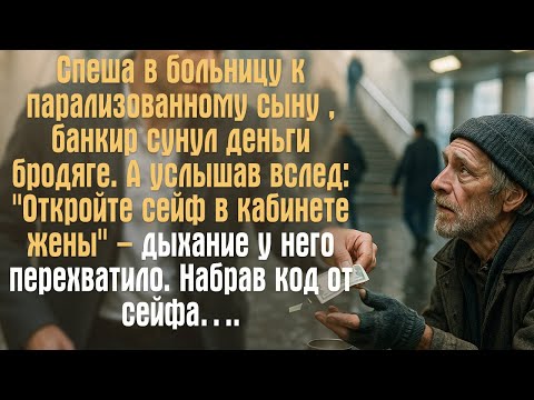 Видео: Спеша в больницу к парализованному сыну , банкир сунул деньги бродяге. А услышав вслед: "Откройте...