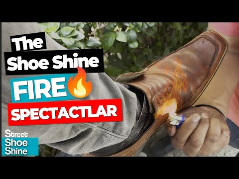 Видео: ASMR SHOE SHINE FIRE - Идеальный результат #asmr #mx #zapatos #shoes