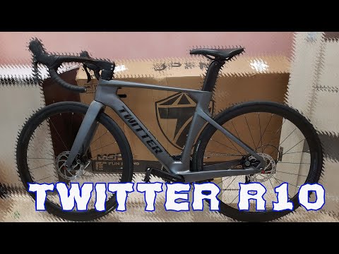 Видео: Распаковка,сборка и осмотр шоссейнного велосипеда Twitter R10 S24