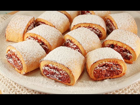 Видео: Итальянское Сливовое Печенье/Очень Вкусное с Фруктово-Ореховой Начинкой