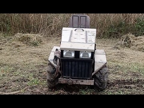 Видео: Саморобний трактор на газі,оре город