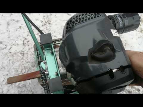 Видео: Глушитель на двигатель от тримера, для мотоокучника.