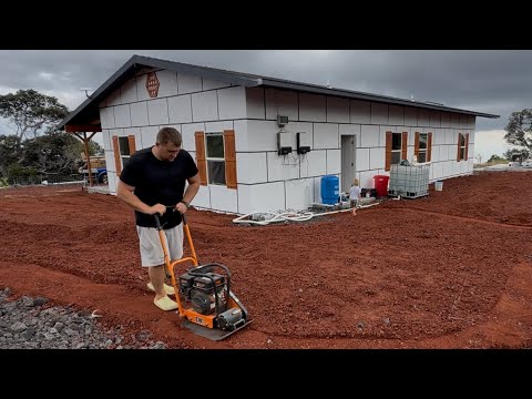 Видео: Ровно год нашей стройки на ГАВАЯХ, ОТЕЦ в первые увидел ДОМ 