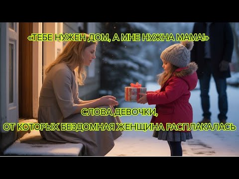 Видео: «Тебе нужен дом, а мне нужна мама!» слова девочки, от которых бездомная женщина расплакалась #добро