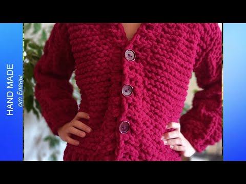 Видео: Кардиган Heart. Кардиган из Alize Puffy Fine.