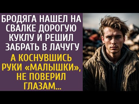 Видео: Бродяга нашел на свалке дорогую куклу и решил забрать в лачугу… А коснувшись руки находки похолодел…