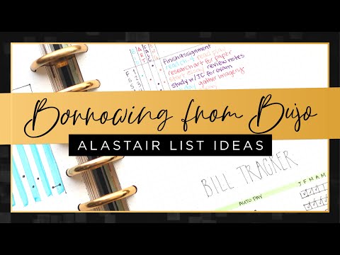 Видео: 8 идей для функционального списка для вашего планировщика/дневника на основе метода Аластера :: З...