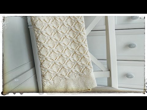 Видео: #плед_для_новорожденного 70×70 | мк пледа #узорспицами