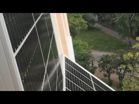 Видео: Солнечные панели по 150 Ват в квартире(или на балконе)