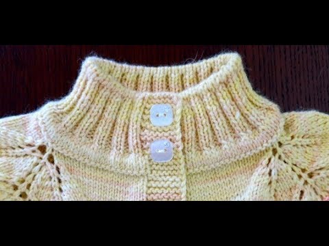 Видео: Воротник-стойка резинкой 2х2. Имитация пришивной планки.