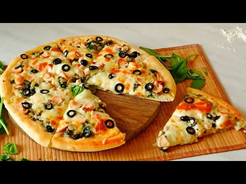 Видео: Белая Пицца Бешамель. Домашняя пицца в духовке, простой рецепт теста для пиццы