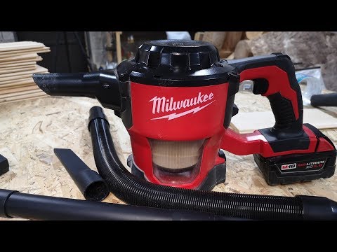 Видео: Аккумуляторный пылесос Milwaukee 0882-20.