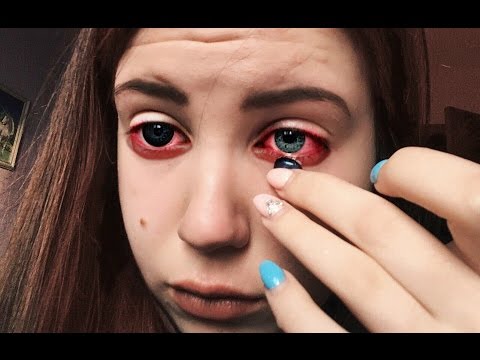 Видео: НАДЕВАЮ ЛИНЗЫ ПЕРВЫЙ РАЗ /ОСЛЕПЛА ИЗ ЗА ЛИНЗ!