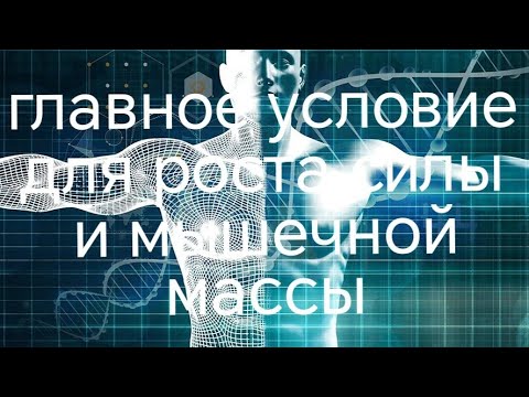 Видео: Часть-2. Условия для роста силы и мышечной массы у натурала. Энергия 