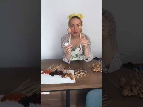 Видео: Спиральная техника сборки. Подробное видео. Съедобные букеты из орехов и сухофруктов.