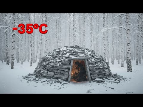 Видео: Выживите в заснеженном лесу при температуре -71°C всего за 30 дней с этим секретным убежищем