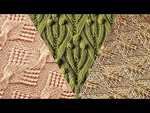 Видео: Вязание: Схемы 🔎11🔍 узоров вяжем спицами. Knitting: Patterns, 11, knitting patterns.