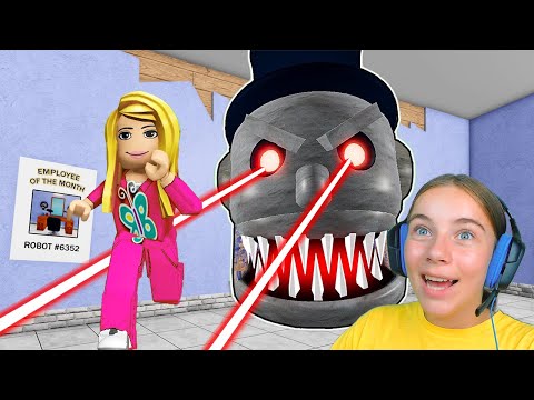 Видео: ПОБЕГ ОТ РОБОТА в ROBLOX!