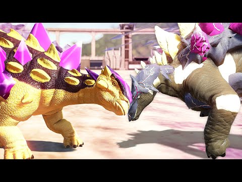 Видео: Спектральная броня Арматус против танка Динотектор | Стего против Зайхании - Мир Юрского периода ...