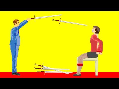 Видео: ЖИВАЯ МИШЕНЬ! ВЗЯЛ В ПЛЕН И ЗАКИДАЛ ОСТРЫМИ МЕЧАМИ! БЕЗУМНЫЙ УРОВЕНЬ В ХЭППИ ВИЛС (Happy Wheels)