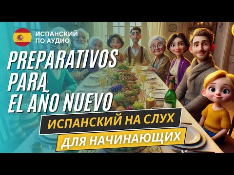 Видео: Рассказ на испанском "Подготовка к Новому Году" для начинающих