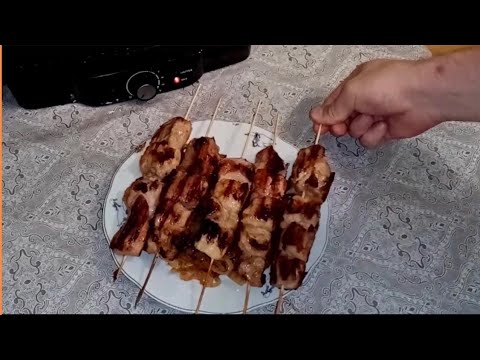 Видео: Шашлычёк дома на электрогриле GFGRIL GF-060