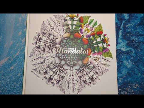 Видео: Обзор раскраски с мандалами Moniulotteiset Mandalat.🌺🌿🌸