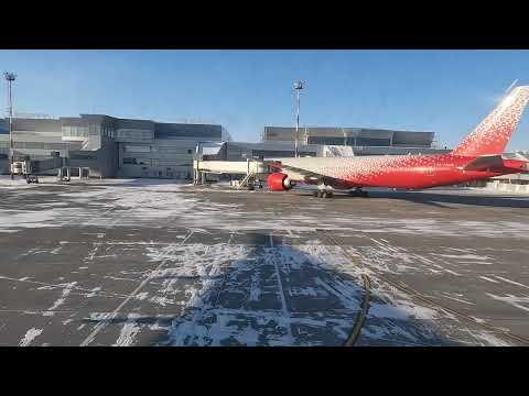 Видео: Взлёт из аэропорта Хабаровска