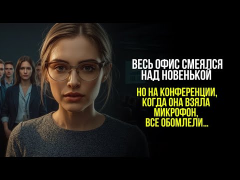 Видео: Весь офис смеялся над сотрудницей, а когда на конференции она взяла микрофон, то все обомлели