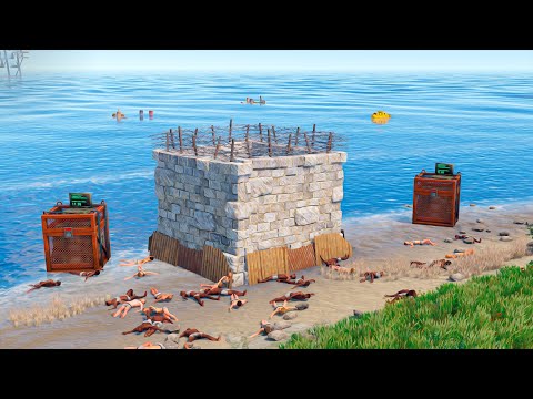 Видео: 4 КАМЕННЫЕ СТЕНЫ вместо дома в Раст/Rust